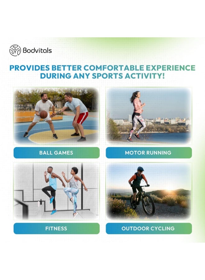 كمادة ضغط للركبة | دعامة المرفق لعلاج التهاب الأوتار وركبة التنس للنساء | دعم الذراع لدعم مرفق لاعب الغولف | تخفيف آلام المرفق للنساء والرجال | دعامة لركبة التنس (أسود، وسط) - Image 5