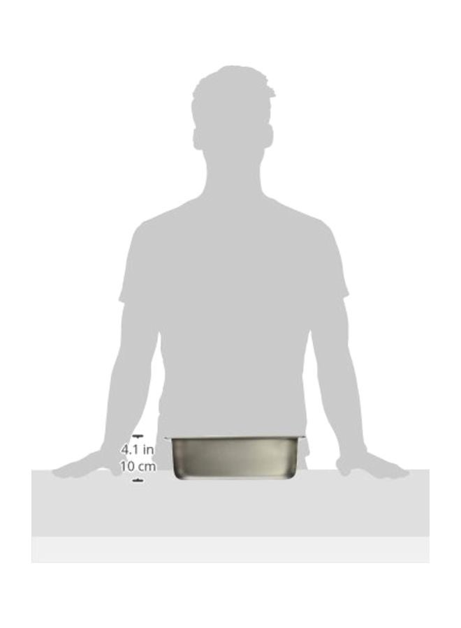 Winco 1/3 Size Pan, 4-Inch,Stainless Steel,Medium, 12.75"D x 7"W x 4"H - Image 2
