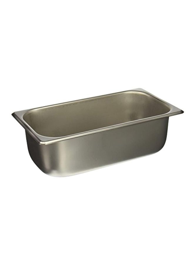 Winco 1/3 Size Pan, 4-Inch,Stainless Steel,Medium, 12.75"D x 7"W x 4"H - Image 1