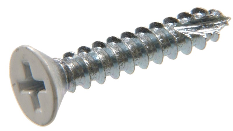 Hillman The Hillman Group 45413 7 x 114 White FlatHead Phillips Wood Screw 20Pack
