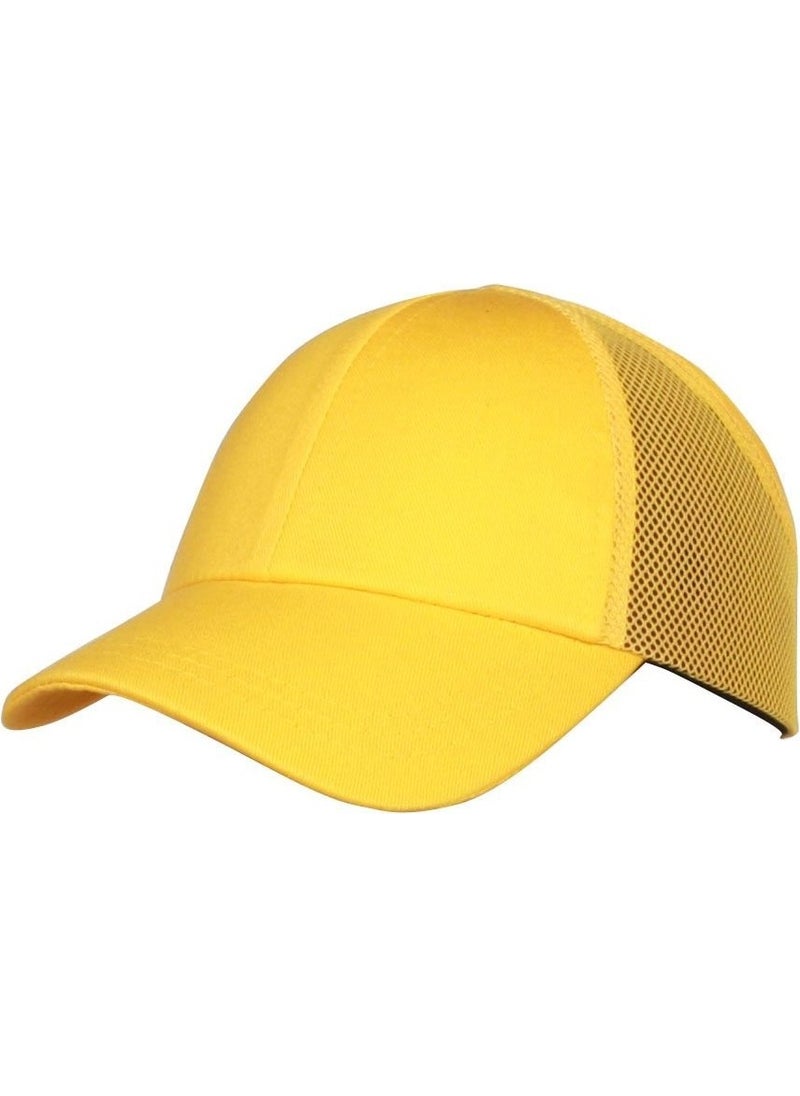 TiTi Shock Absorbing Hat Helmet Cap With Mesh - Yellow 