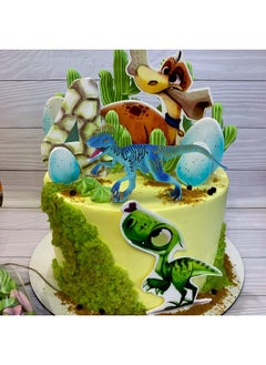 Sienon Dinosaur Figure Toys Triassic Jurassic Dinosaur Toy 7 Inch Educational Realistic Eoraptor Dinosaur Model Plastic Handpainted Dinosaur Figurine Toy For Dinosaur Party Cake Topper Decoration  - Image 4