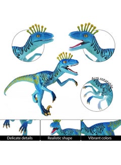 Sienon Dinosaur Figure Toys Triassic Jurassic Dinosaur Toy 7 Inch Educational Realistic Eoraptor Dinosaur Model Plastic Handpainted Dinosaur Figurine Toy For Dinosaur Party Cake Topper Decoration  - Image 3