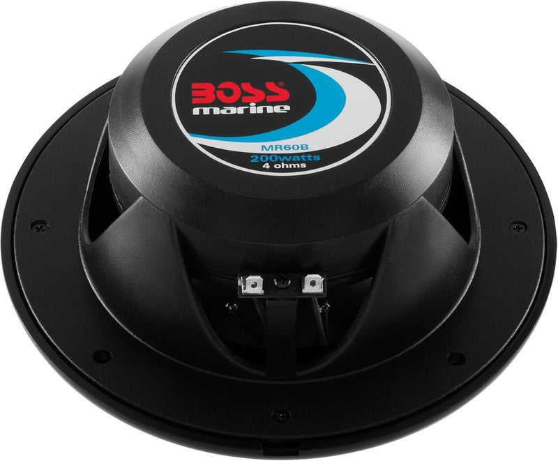 BOSS Audio Systems MR60B 200 Watt 6.5 Inch Full Range 2 Way Weatherproof Marine Speakers - Image 5