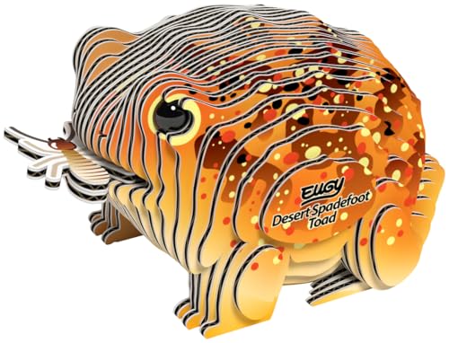 Eugy Desert Spadefoot Toad 3D Puzzle 34 Piece EcoFriendly Educational Toy Puzzle for Boys Girls Kids Ages 6 - Image 1