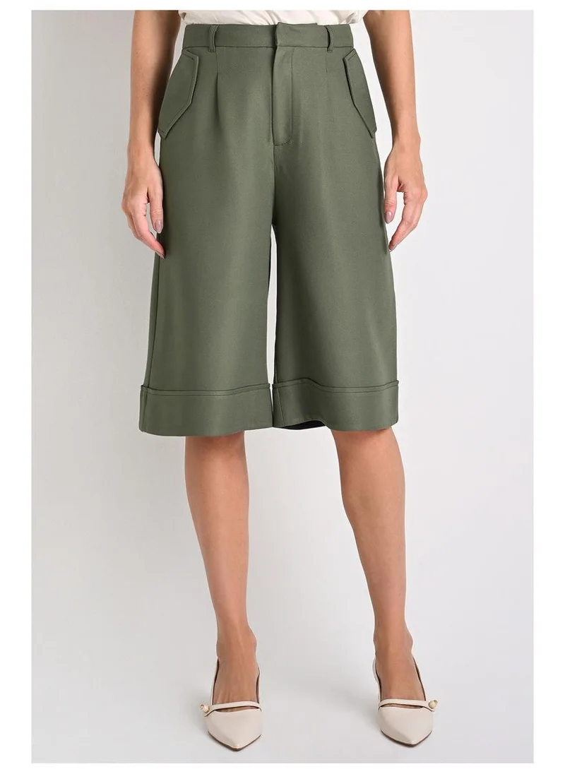 Maxi Bermuda With Military Hem