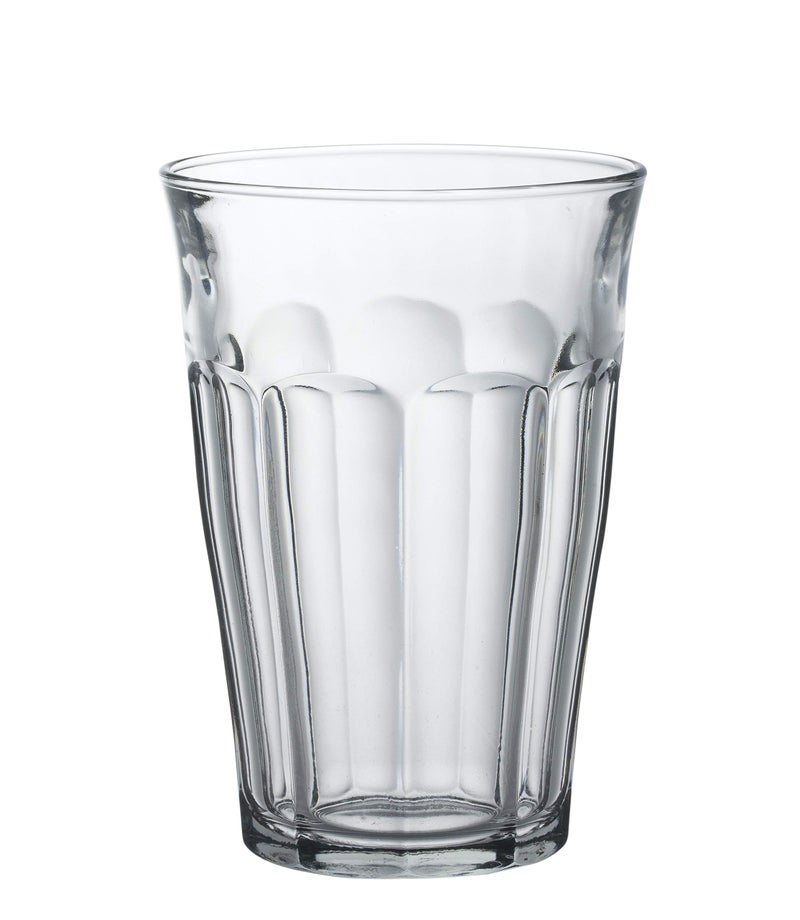 Duralex Tempered Glass, Made In France Picardie Clear Tumbler, Set of 6, 12.62 oz. - Image 1