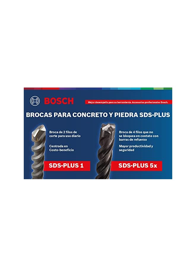 BOSCH Home And Garden 2607019447 Sds Plus Hammer Drill Bit Set Grey  - Image 5