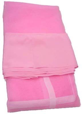 ANS Single Bed Mosquito Net 3.5x6.5 ft (Pink) with Border Heavy Quality net - Image 2