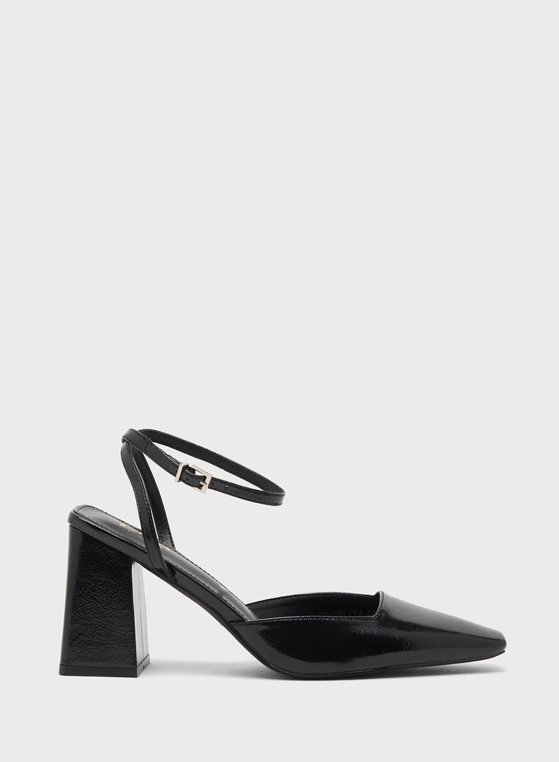 ايلا حذاء بكعب عالٍ مع حزام للكاحل - Image 1