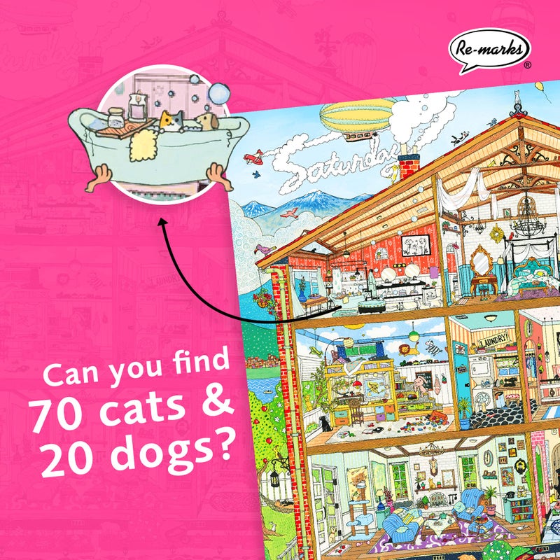 Re-marks Sweet Home Architecture Puzzle, 1000-Piece Puzzle for All Ages - Image 3