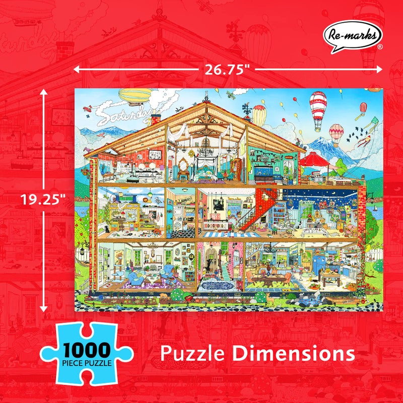 Re-marks Sweet Home Architecture Puzzle, 1000-Piece Puzzle for All Ages - Image 4