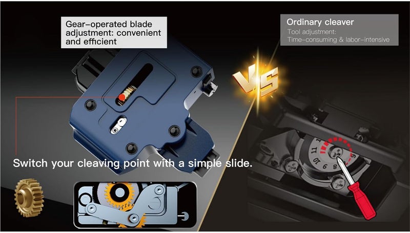 Luocute Optical Fiber Cleaver with 3 in 1 Fixture, Automatic Return Accurate Fiber Optic Cable Cutting Tool, for Single Mode Multi Mode Cables Telecom Installation - Image 5