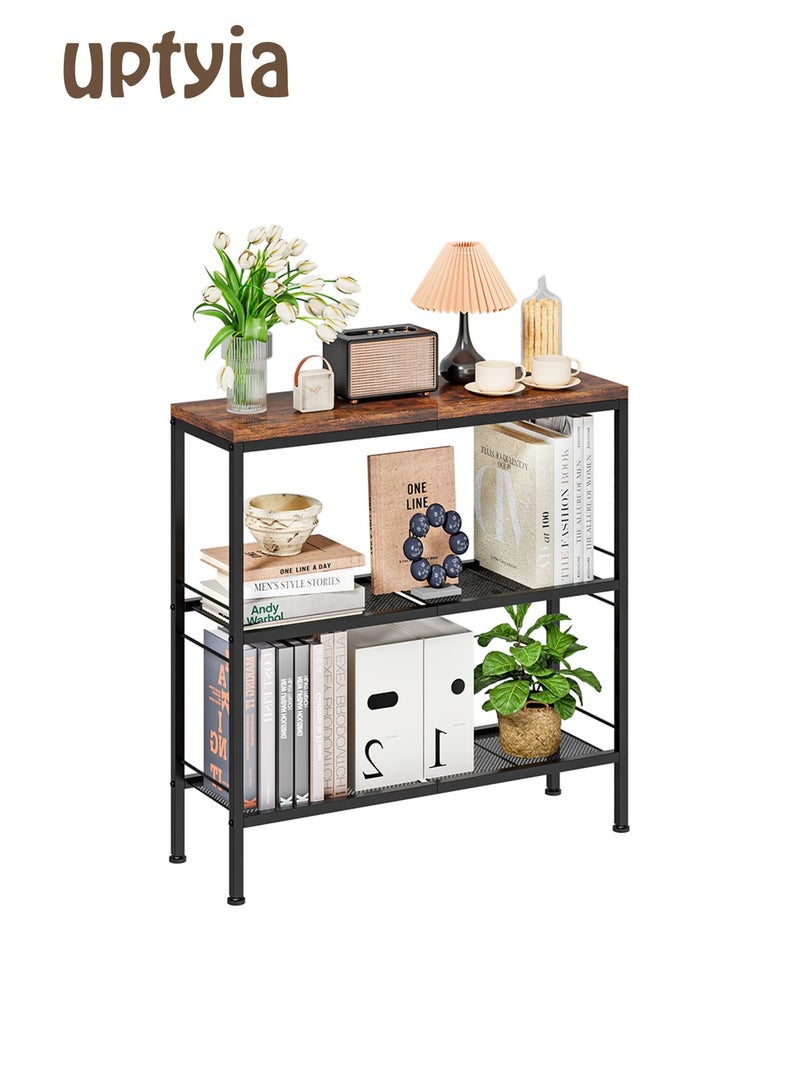 Uptyia Narrow Console Table, 3-Tier Entryway Table, Thin Sofa Table with Shelves, Side Table, Display Table, for Hallway, Entrance, Living Room, Bedroom - Image 1