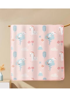 Little tots Waterproof Changing Pad, Urine Pad, Absorbent Mat, Soft Reusable Washable Mattress Pad, Halloween Thanksgiving Day Pink Color  - Image 2