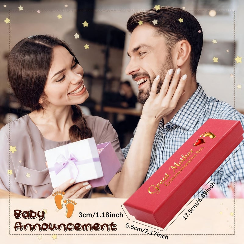 صندوق عرض تذكاري رائع للأم الحامل من علامة "Red Pregnancy Test" للمجوهرات والهدايا التذكارية - Image 2