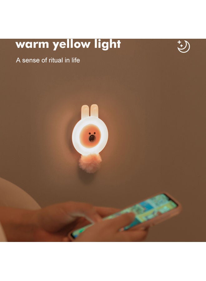 NIBEMINENT Motion Sensor Human Body Induction Night Lamp 2 Light Modes Pink 12 X 2.7 7cm  - Image 2