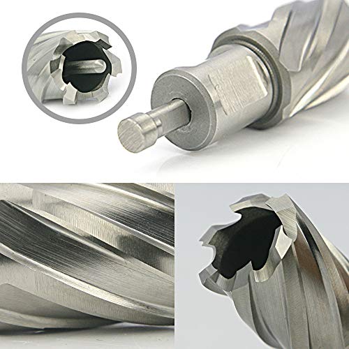 NORTOOLS 1-Inch HSS Annular Cutters with Weldon Shank 6 pcs Annular Cutter Set with Pilot Pin Work for Magnetic Drills Machine - Image 3