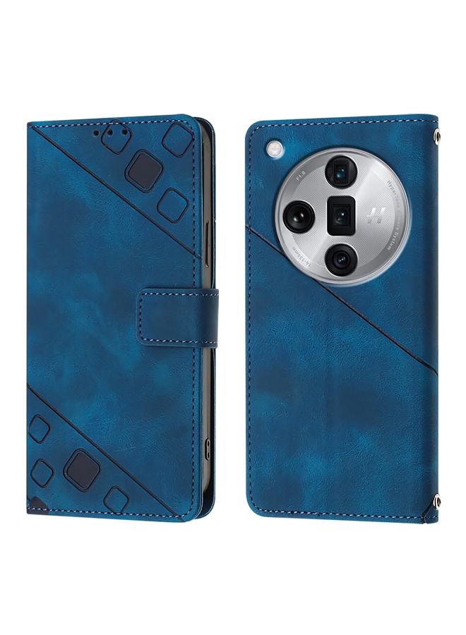 اس-توب جراب هاتف OPPO Find X7 Ultra مصنوع من الجلد المنقوش المريح - Image 1