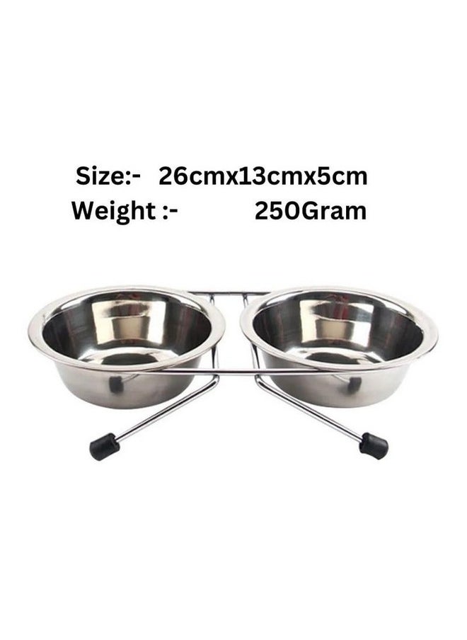 PET Elevated Dog Bowls Raised Cats Puppy Food Water Bowl Stainless Steel Pet Feeder Double Bowls Dogs Cage Hanging Feeding Dish  - Image 2