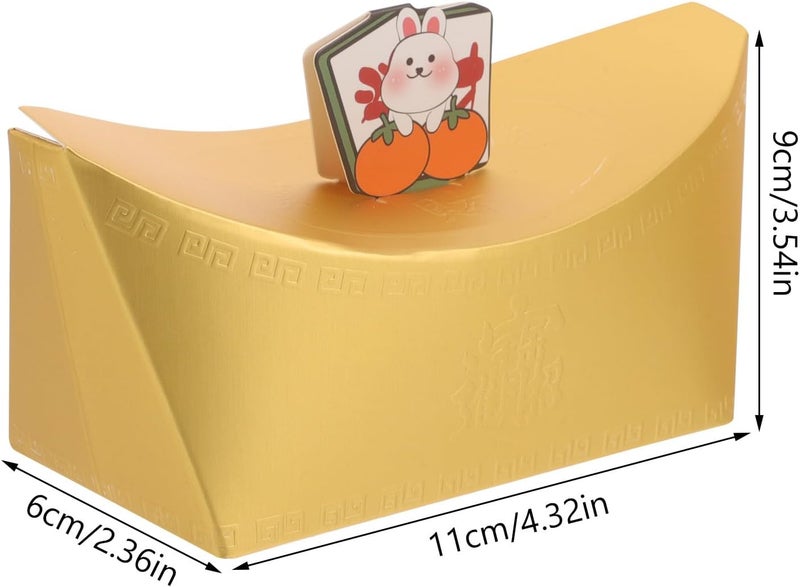 VICASKY Candy Boxes 12pcs Festival Wrapping Boxes with Chinese Blessings for Party Favors, Wedding Candy Holder Packaging, Creative Dessert Treat Containers - Image 2