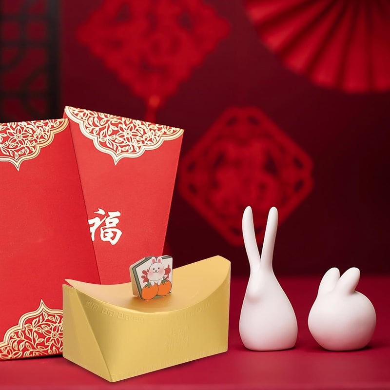VICASKY Candy Boxes 12pcs Festival Wrapping Boxes with Chinese Blessings for Party Favors, Wedding Candy Holder Packaging, Creative Dessert Treat Containers - Image 5