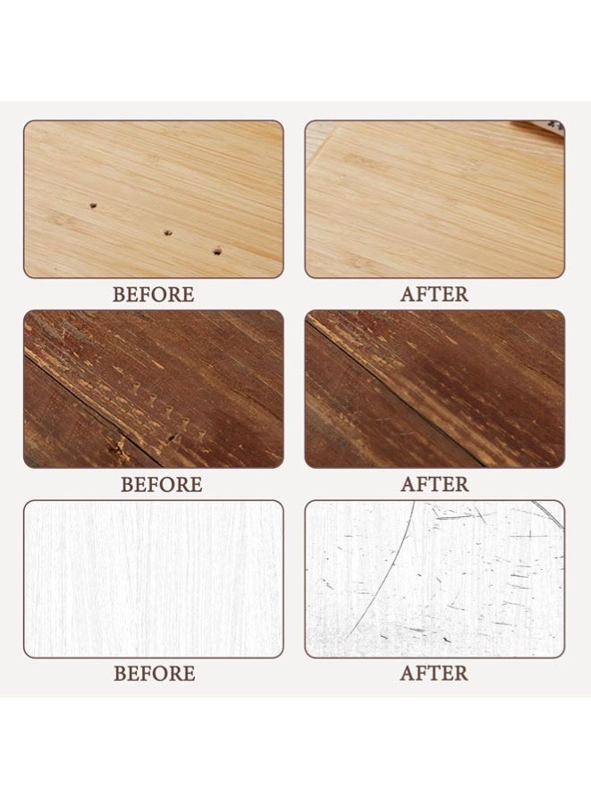 FASHION MANIA 5Pcs Wax Filler Wood Repair Sticks with Scraper, Laminate Worktop & Floor Repair Kit, for Wooden Furniture, Laminate Flooring, Tables, Doors, Guitars – Fix Scratches, Holes & Stains - Image 2