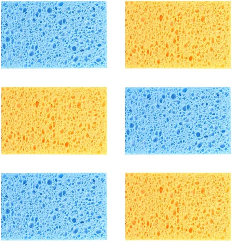 klarako 10pcs Sponge Bowl Cleaner Kitchen loofah Reusable Dish Scrubber Dish wash Scrubber dishwashing pad Home Cleaning Product Dish Washer Kitchen Scrub Dish Towels tub - Image 1