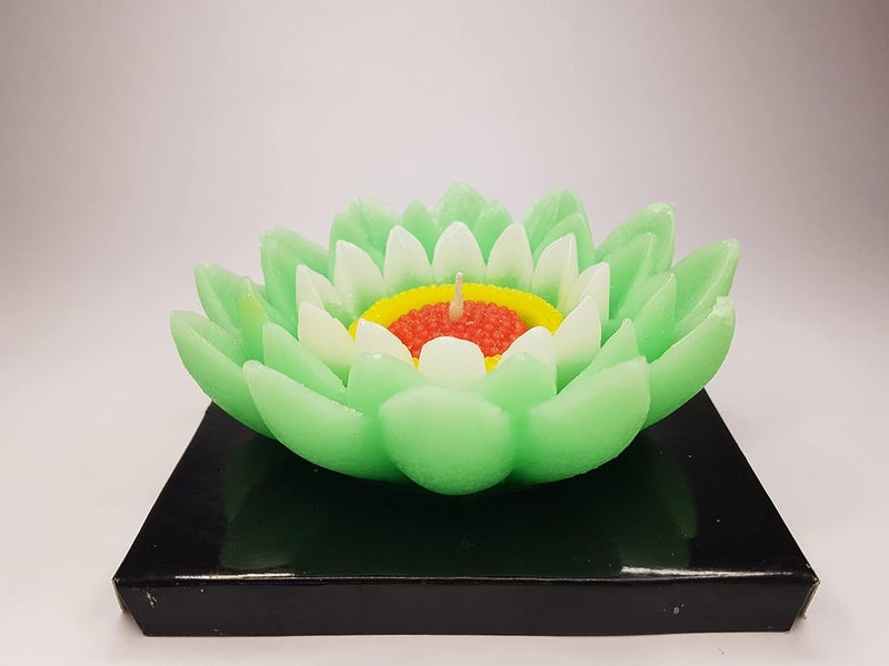 Big Lotus Flower Design Floating Candles Candle for Diwali and Festivals  - Image 1
