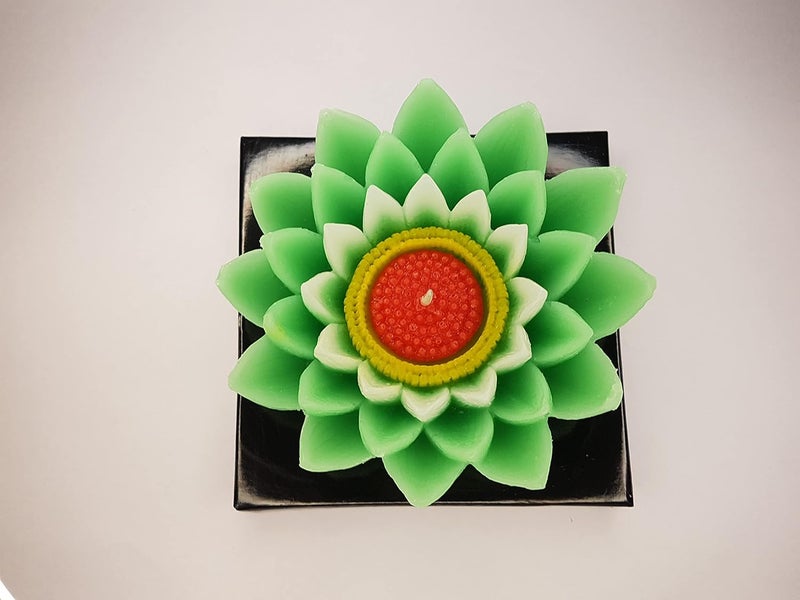Big Lotus Flower Design Floating Candles Candle for Diwali and Festivals  - Image 3