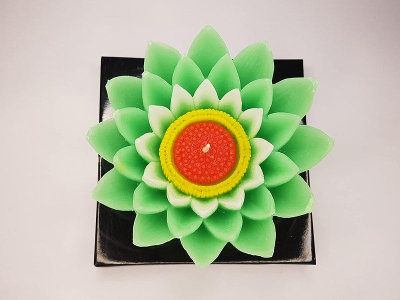 Big Lotus Flower Design Floating Candles Candle for Diwali and Festivals  - Image 2