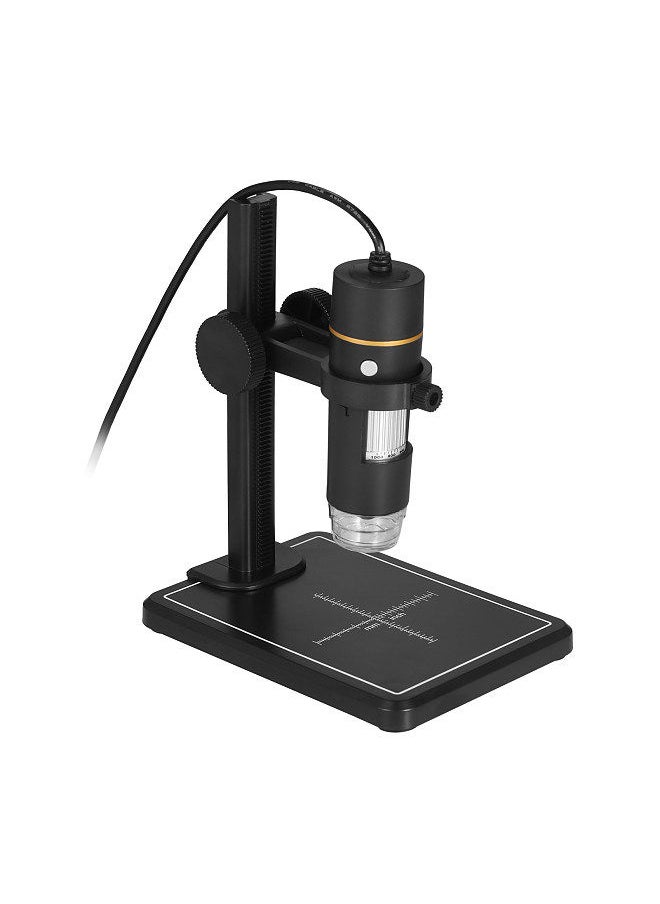 Generic - 1000X Magnification USB Digital Microscope with OTG Function Endoscope 8-LED Light Magnifying Glass Magnifier with Stand - Image 1