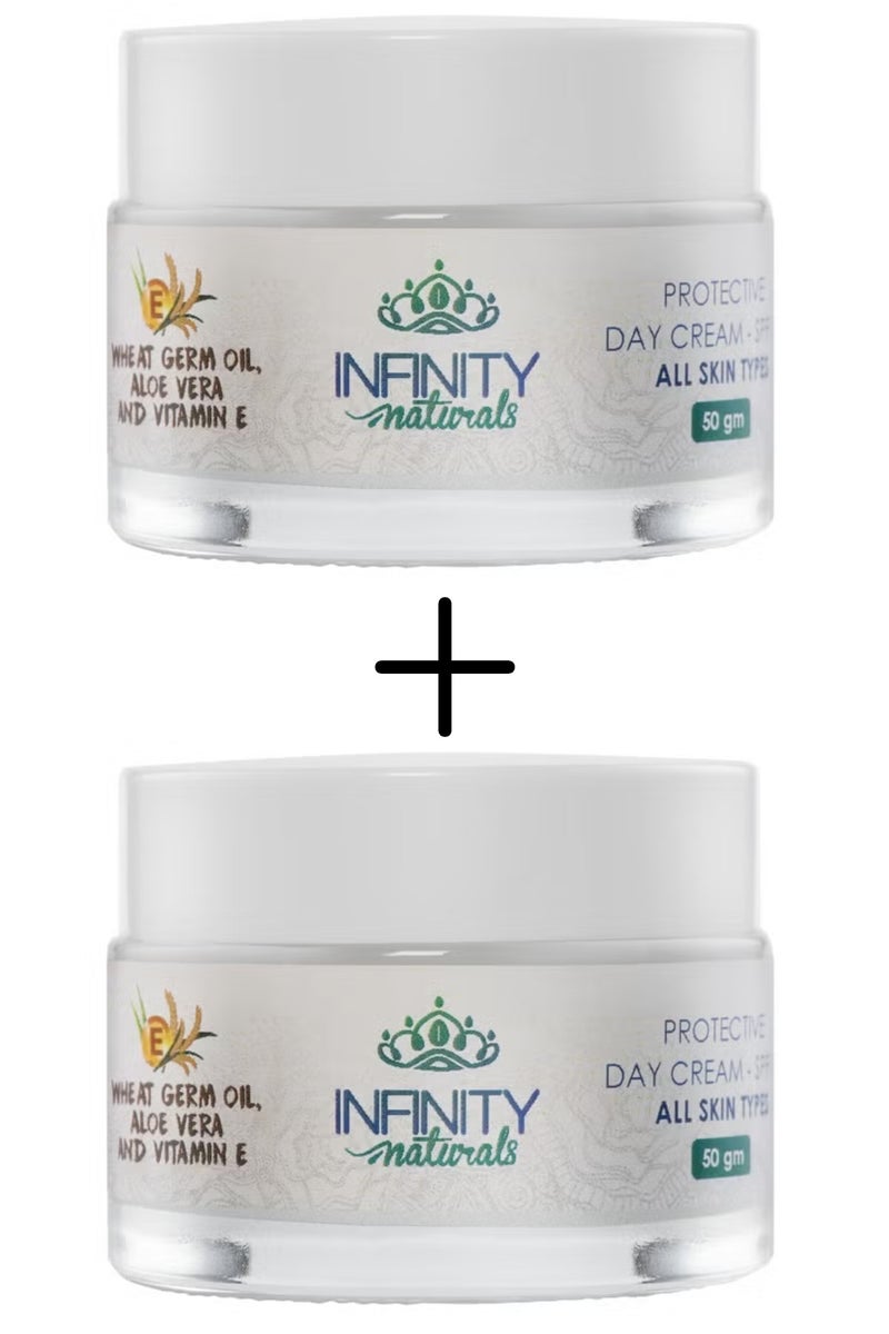 إينفينيتي انفنيتي ناتشورال كريم النهار معامل حمايه 15 ضد الشمس 50 مل  1+1