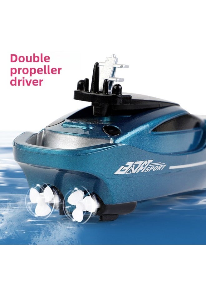 Generic - Ride The Wind And Wave Rowing Boat Electric Remote Control Double-oar Speedboat Submarine Model Children's Water Play Toy Gift Water Boating-Color:Remote Control Yacht (orange) - Image 1