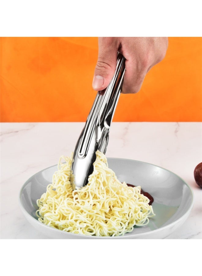 3-Piece Stainless Steel Kitchen Tongs Set (11", 9", 7") – Heavy-Duty BBQ, Grilling & Serving Tongs for Cooking, Salad, Appetizers & Camping – Heat Resistant, Non-Slip Grip, Dishwasher Safe - Image 4