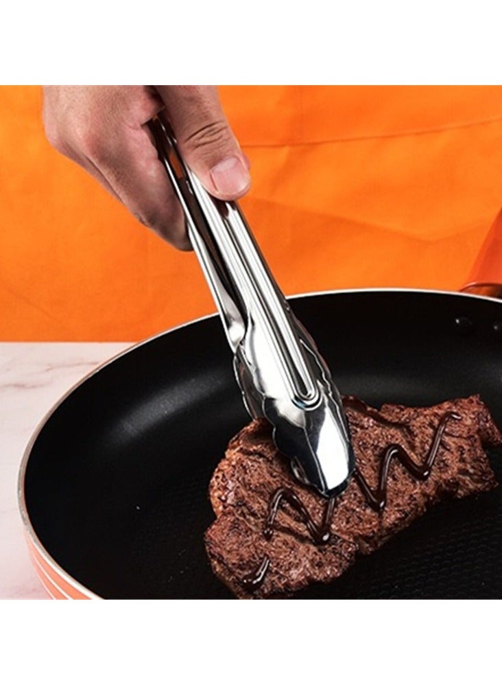 3-Piece Stainless Steel Kitchen Tongs Set (11", 9", 7") – Heavy-Duty BBQ, Grilling & Serving Tongs for Cooking, Salad, Appetizers & Camping – Heat Resistant, Non-Slip Grip, Dishwasher Safe - Image 5