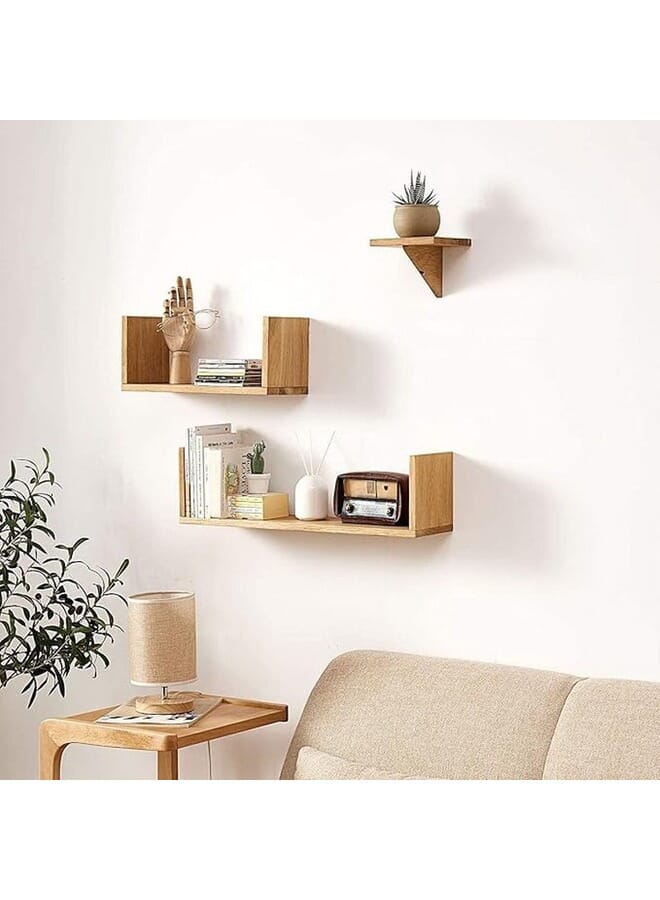 Home Gallery U Shaped Floating Wall Bookshelf 40-35-30 cm cm - Image 1