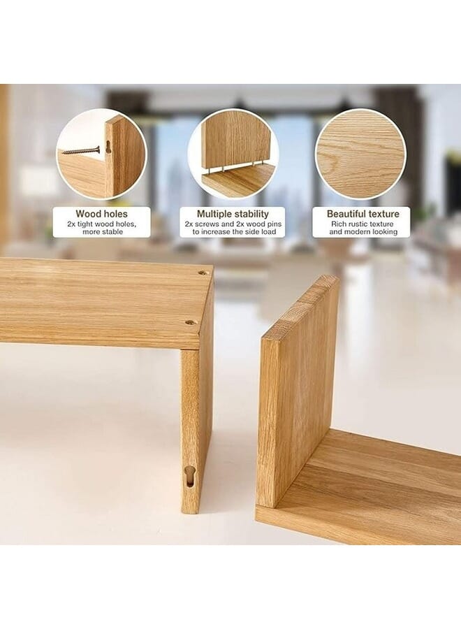 Home Gallery U Shaped Floating Wall Bookshelf 40-35-30 cm cm - Image 5