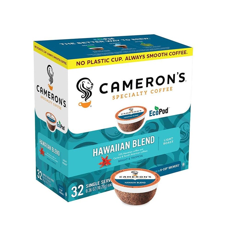 Cameron's Coffee Single Serve Pods, Kona Blend, 32 Count (Pack of 1) - Image 1
