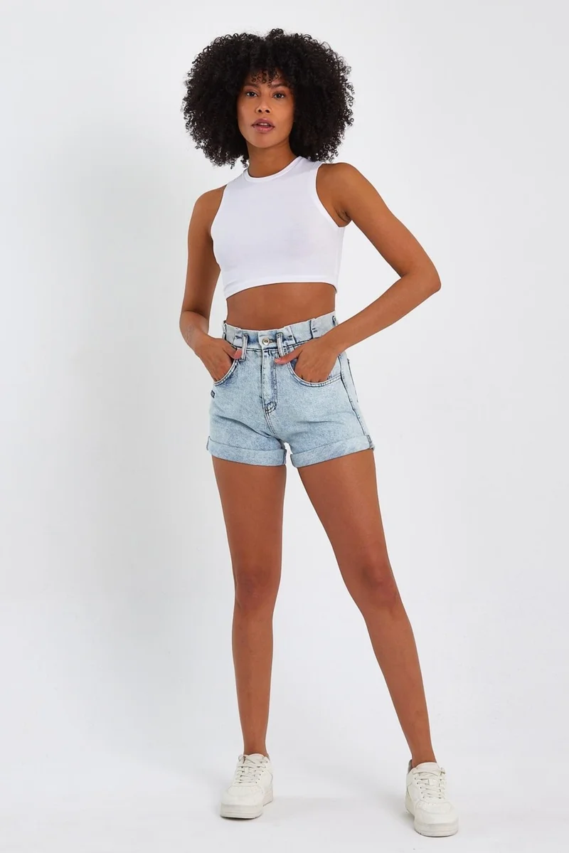 Alexander Gardi Special Collection Denim Mini Shorts (4012S)