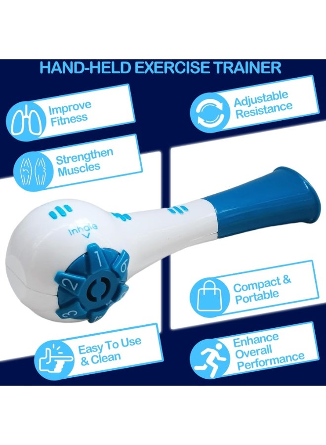 SOLARAE Breathing Lung Recovery Exerciser Trainer for Drug-Free Respiratory Therapy Breathe Easier with Stronger Lungs Portable Respiratory Rehabilitation Device Breather Fit Health Natural Device - Image 2