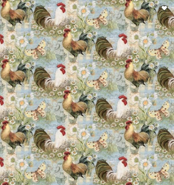 Nakpunar Emery Pincushion for Sewing  Filled with Abrasive Emery Sand  Handmade in USA 2x3 Roosters on Blue - Image 3