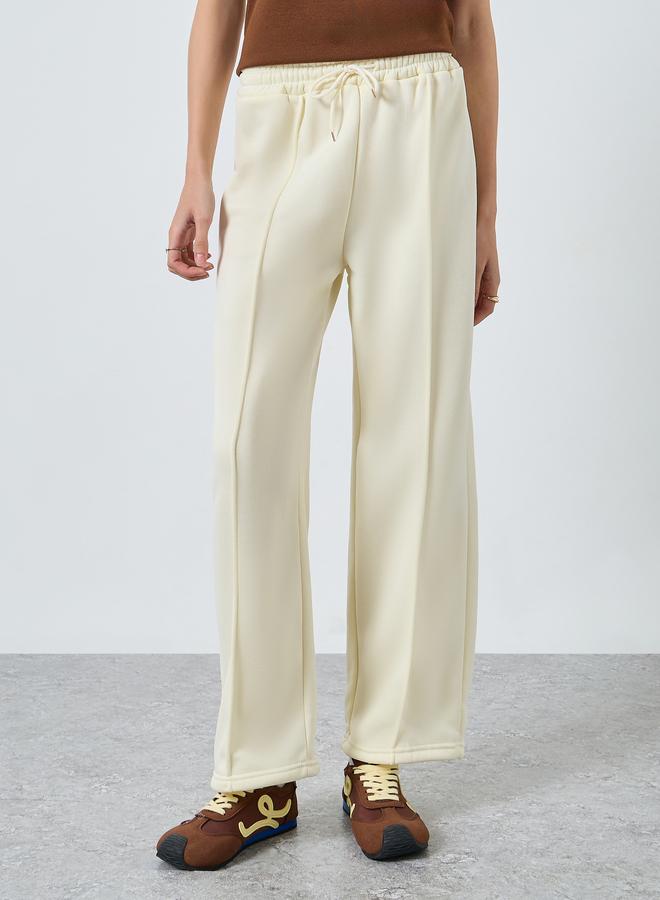 Styli Cream Regular Fit Zip Jacket and Pants Co-ords - Image 4