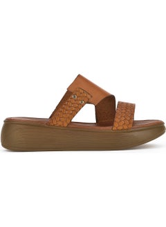 Ziya Women's Leather Slippers 1311010 500 Tan  - Image 1