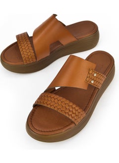 Ziya Women's Leather Slippers 1311010 500 Tan  - Image 4