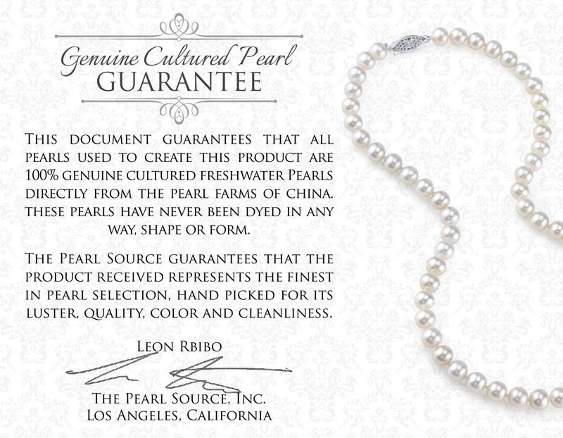 The Pearl Source Freshwater Cultured Pearl Ring for Women, Tessa Ring with Sterling Silver and Crystals - Image 4