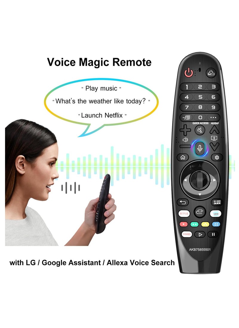 TIGER - Replacement Remote for LG MR20GA Magic Remote Control – Universal Smart TV Remote with Voice Search & Air Mouse Function – Compatible with LG Smart TVs (2018–2024 Models) – Easy Pairing, Motion Control, Ergonomic Design, Long Battery Life - Image 1
