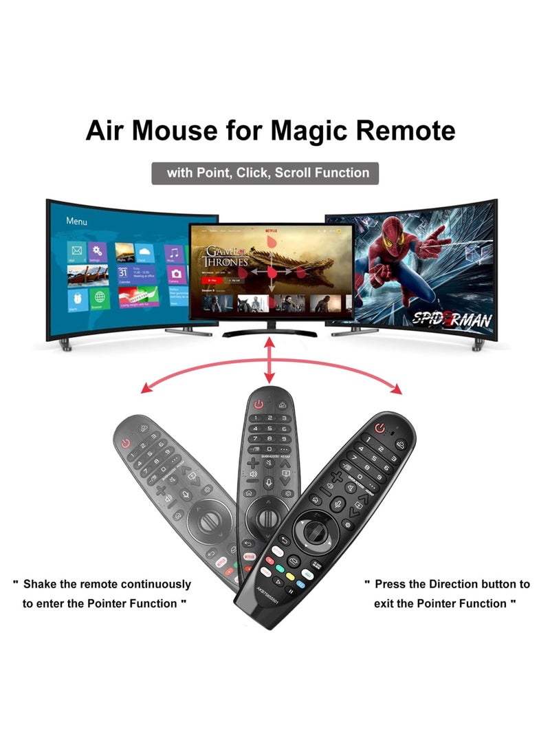 TIGER - Replacement Remote for LG MR20GA Magic Remote Control – Universal Smart TV Remote with Voice Search & Air Mouse Function – Compatible with LG Smart TVs (2018–2024 Models) – Easy Pairing, Motion Control, Ergonomic Design, Long Battery Life - Image 1