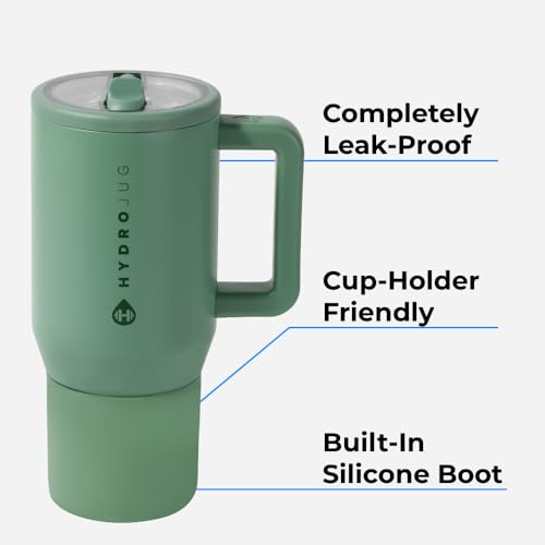 HydroJug Kids 20 oz Insulated Kids Water Bottle with Flip Straw Handle LeakProof Durable Perfect for School Sports Lunch Travel Camp Dahlia - Image 3