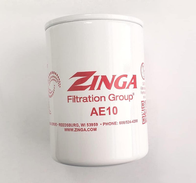 ZINGA ZA AE-10 - Spin on Filter 10 Micron 1'' - 12 Threads 3.8'' Diameter 5.8'' Tall. - Image 1